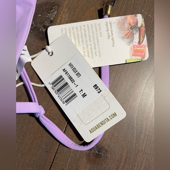 Agua Bendita Naya Elsa bikini in lilac lavender NWT - Picture 6 of 7